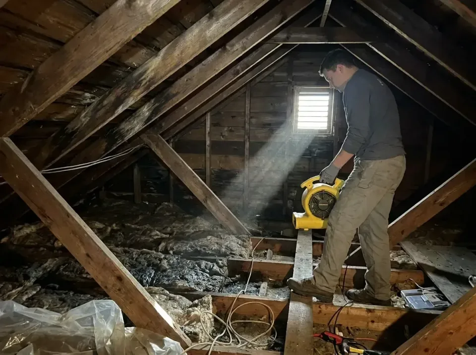 attic-water-damage-drying-proc-007 — frequently asked questions, Emergency Water Extraction & 24/7 Flood Response in Bedford…